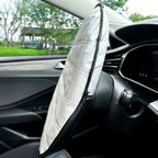 Reflective Aluminum Foil Car Steering Wheel Sun Shade Cover