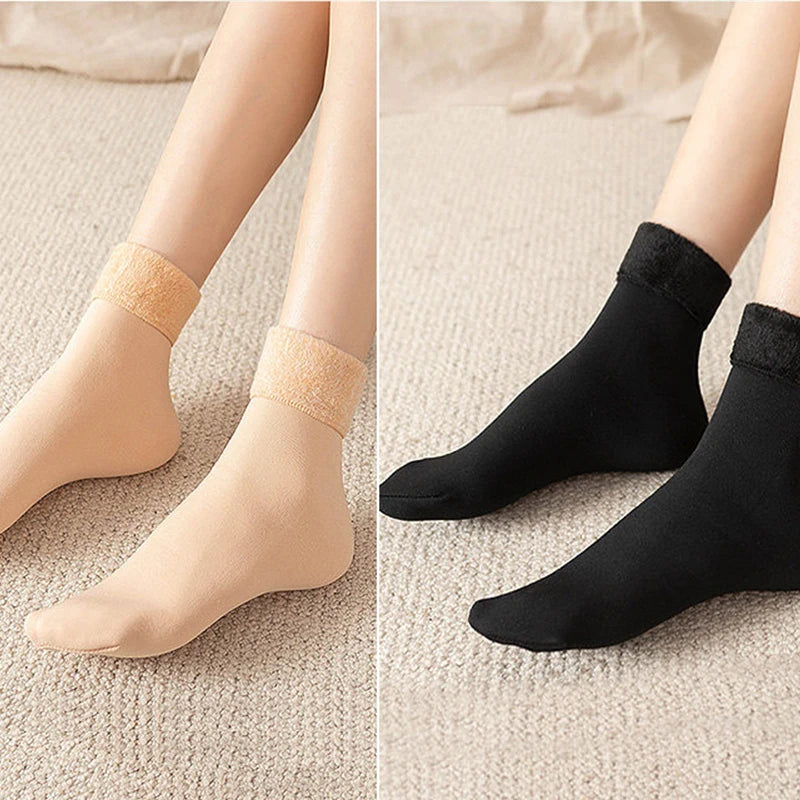 Polyester Fleece Lined Winter Socks