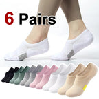 Breathable Polyester Invisible Ankle Socks for Women