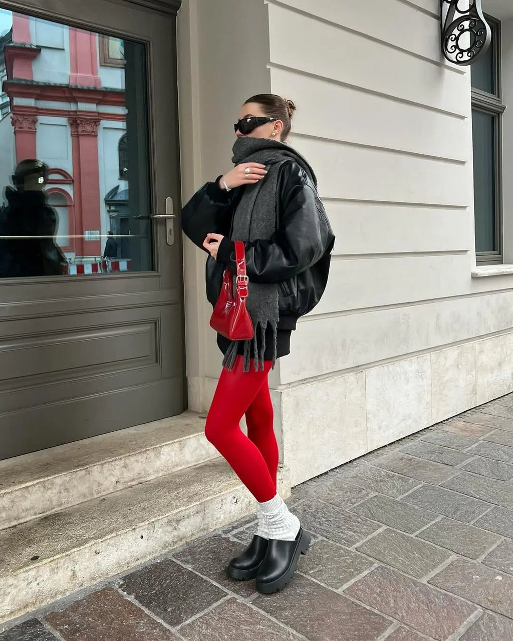 Solid Polyester Elastane Slim Fit Pantyhose Tights