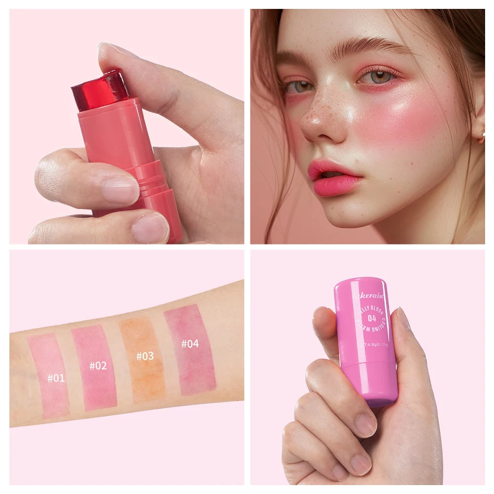 Cooling Water Jelly Tint Blush Stick for Lips and Cheeks - 5