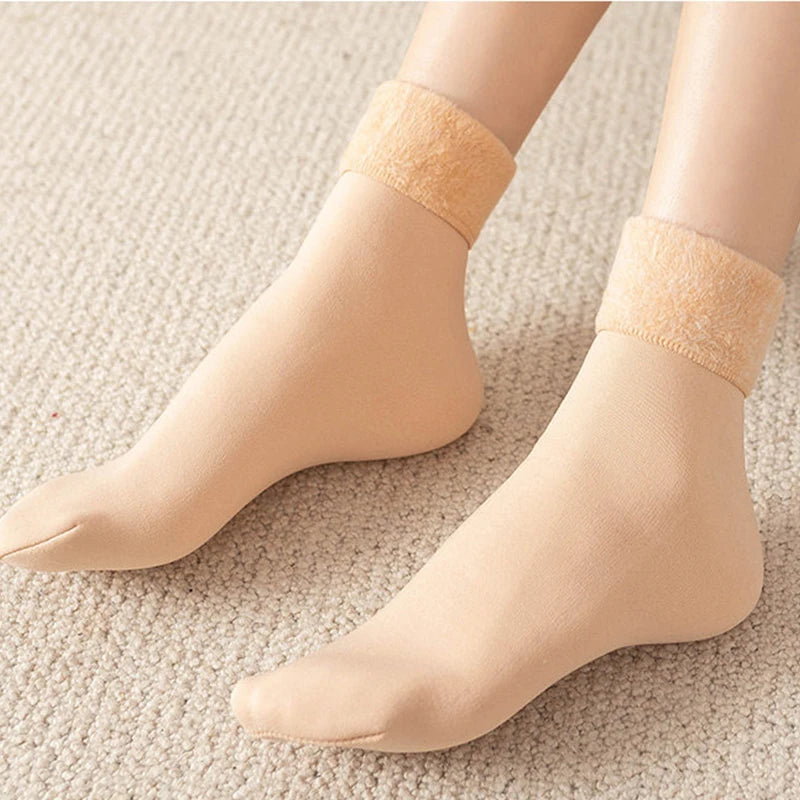 Polyester Fleece Lined Winter Socks