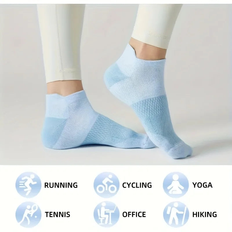 Polyester Blend Low Cut Sports Socks