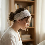 Floral Lace Elastic Headband for Women