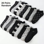 Polyester Elastane Low Cut Casual Socks