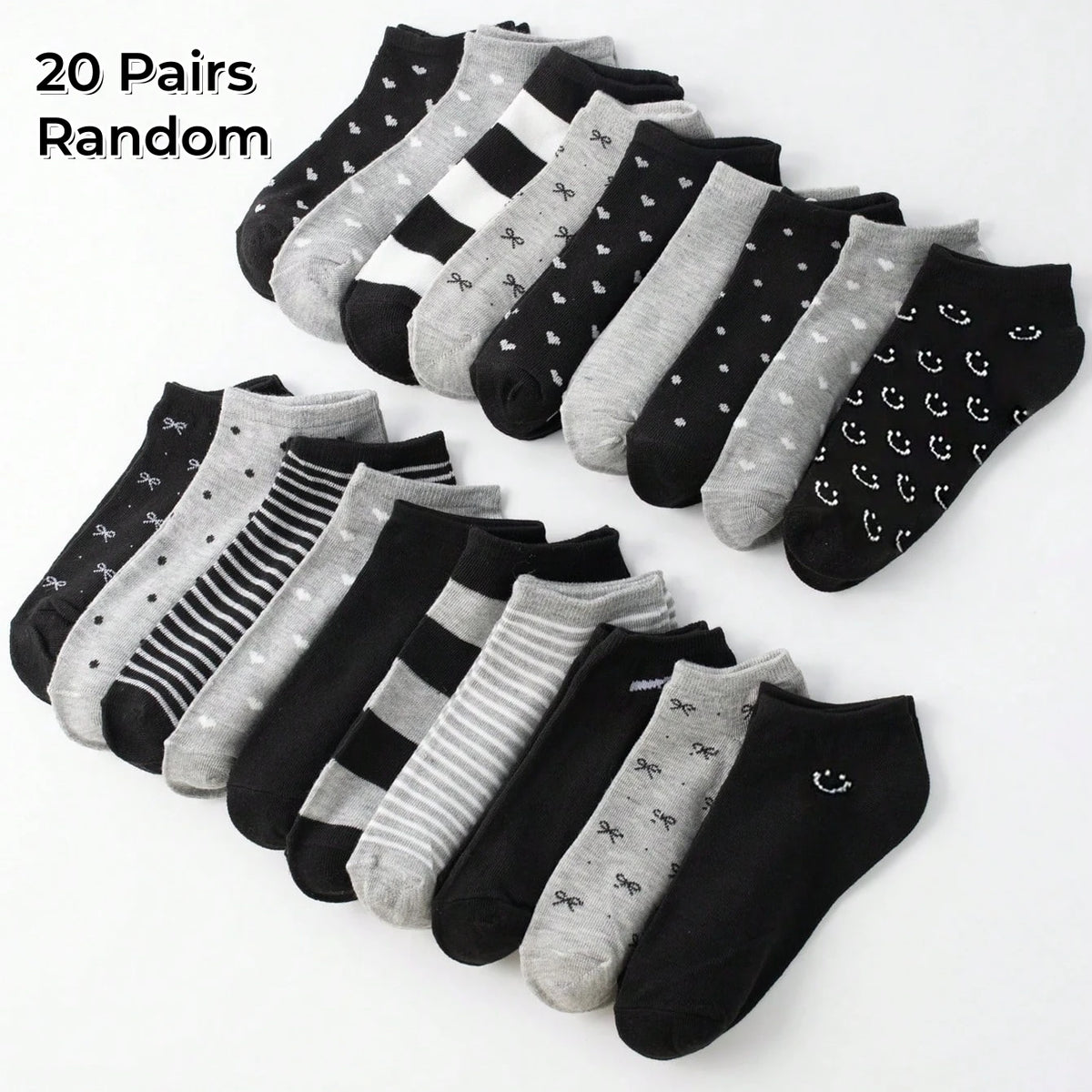Polyester Elastane Low Cut Casual Socks