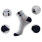 Polyester Elastane Blend Crew Socks Breathable Casual Footwear