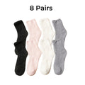 Polyester Elastane Fuzzy Crew Socks Set