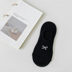 Cotton Polyester Invisible No Show Bow Socks