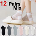 Polyester Elastane Low Cut Mesh Socks