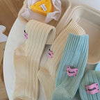 Thick Cotton Knit Mid Tube Crew Socks