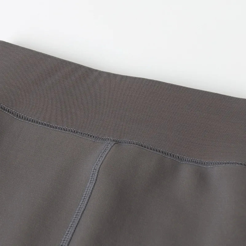 Fleece Lined Translucent Elastic Winter Thermal Leggings - 18