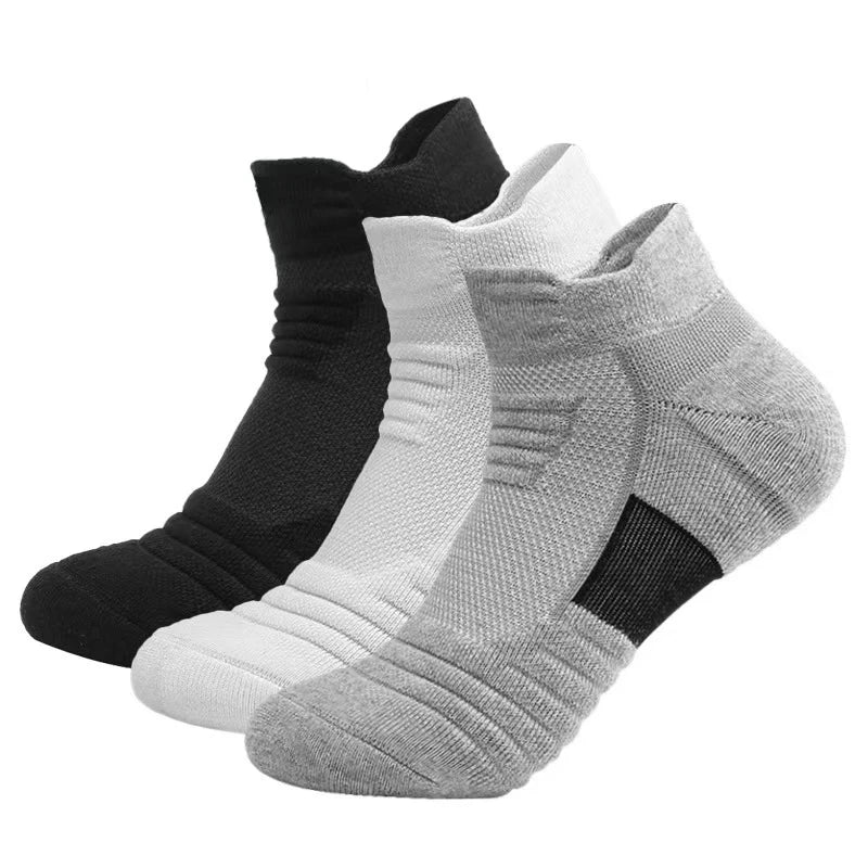 Polyester Elastane Mens Athletic Sports Socks 10 Pairs