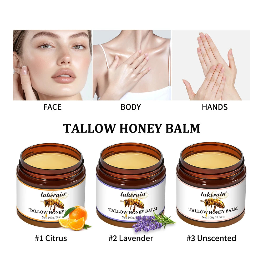 Beef Tallow and Honey Moisturizing Face and Body Cream - 4