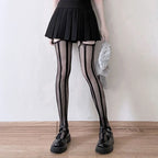 Nylon Mesh Ripped Fishnet Stockings