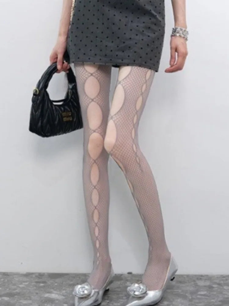 Nylon Hollow Out Fishnet Pantyhose