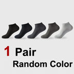 Bamboo Fiber Men Ankle Socks Breathable Casual Footwear