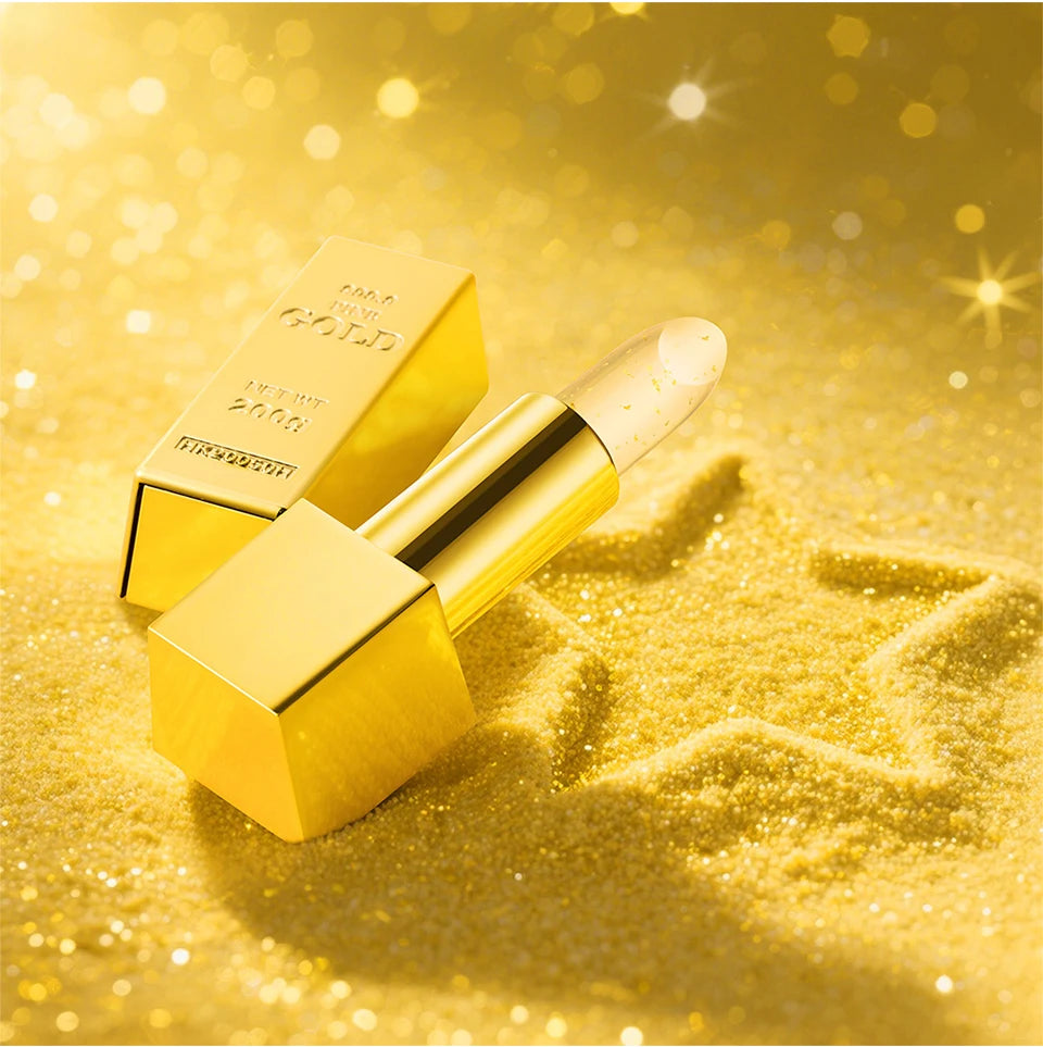 Gold Flake Color Changing Lip Balm Moisturizing Lipstick - 19