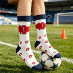 Cotton Polyester Knee High Athletic Socks