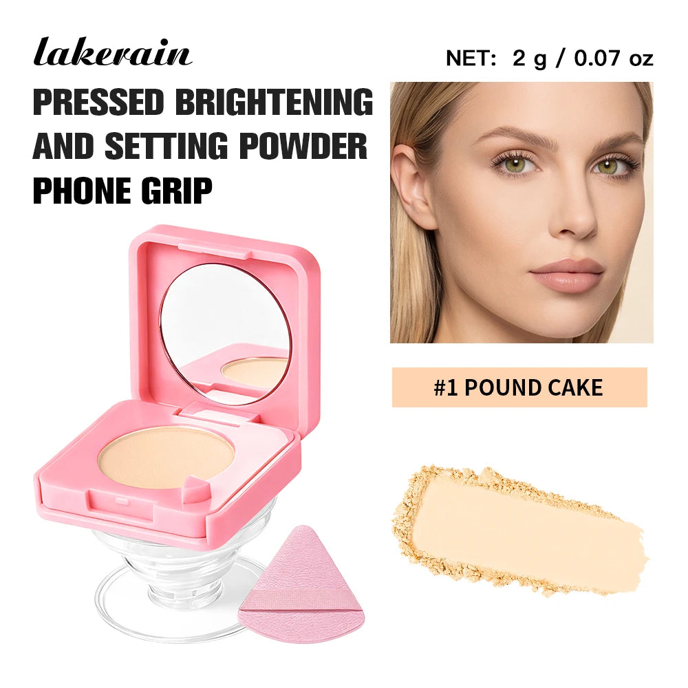 Pressed Powder Face Setting Compact With Integrated Phone Grip - 25