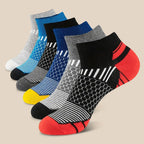 5 Pairs Polyester Spandex Low Tube Ankle Socks