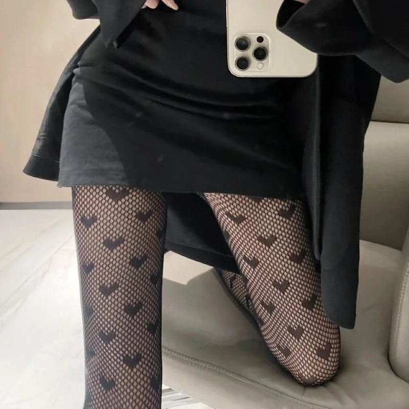 Nylon Mesh Fishnet Tights High Waist Pantyhose