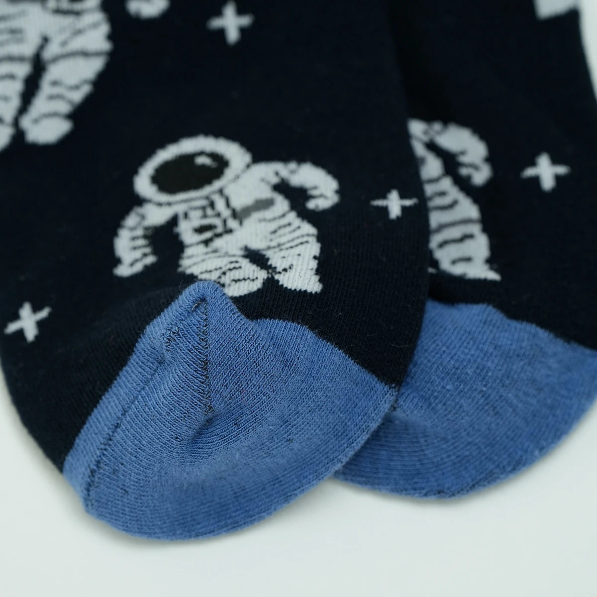 Cotton Blend Astronaut Print Ankle Socks