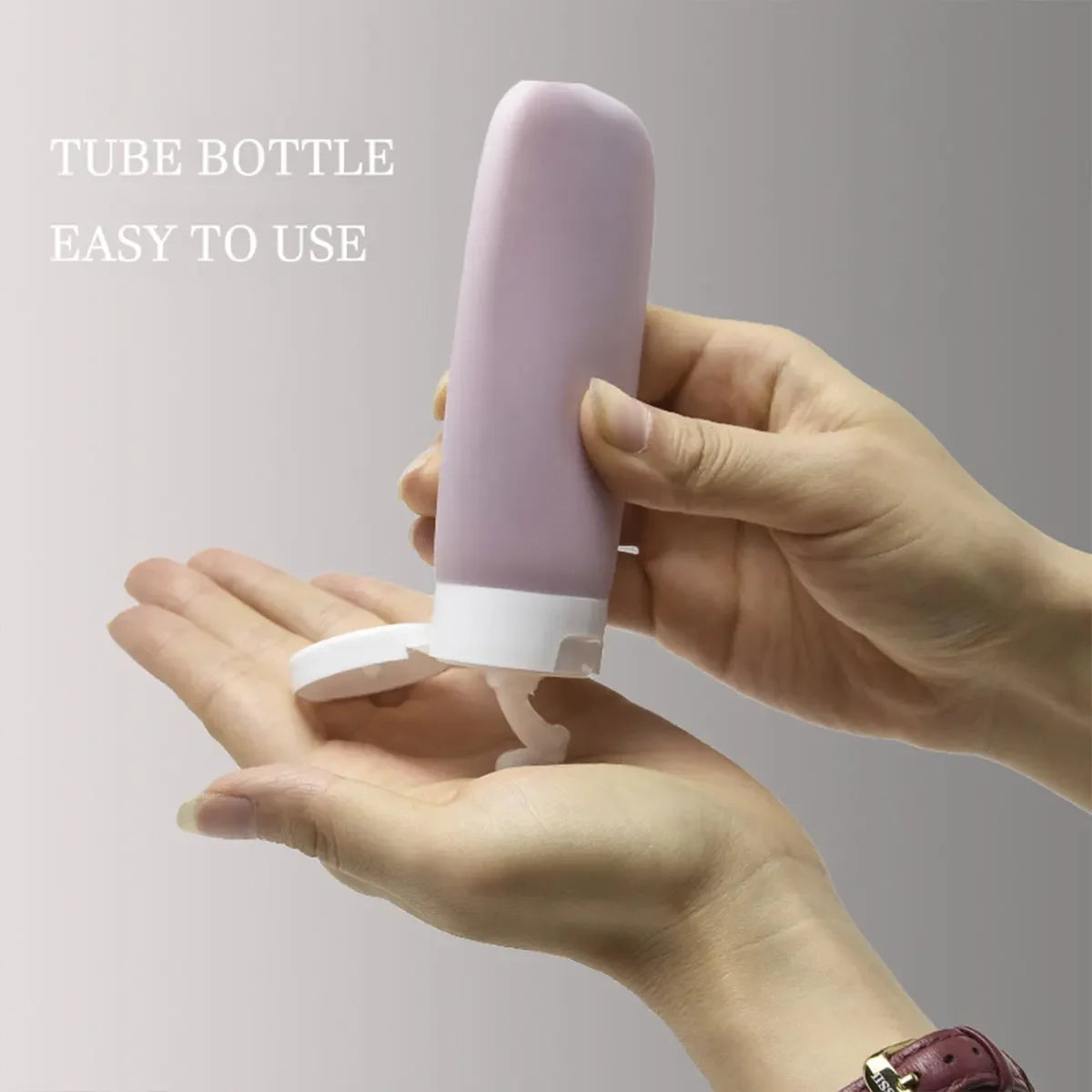 4 Piece PE Material Travel Toiletry Bottle Set