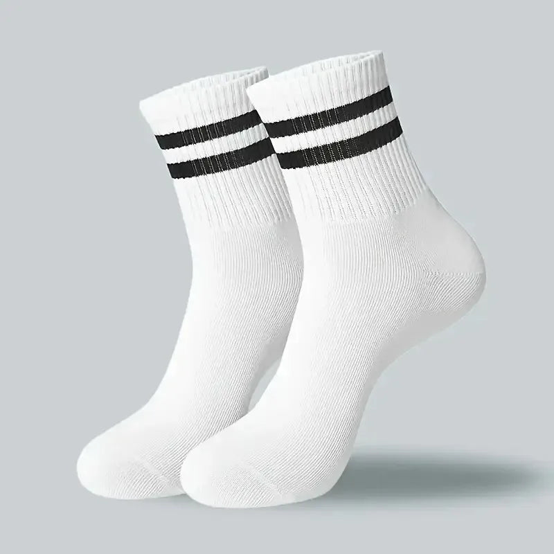Polyester Elastane Casual Crew Socks Breathable Sweat Absorbing
