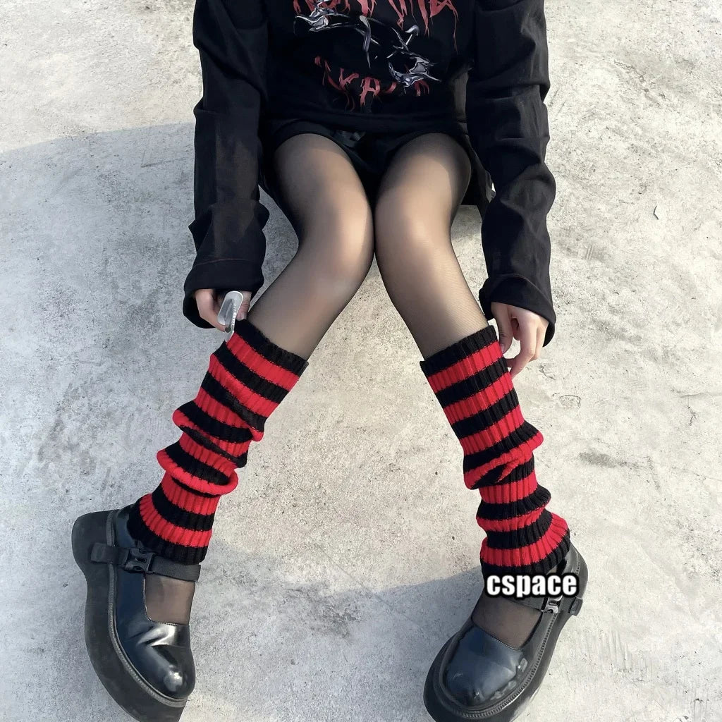 Acrylic Knitted Leg Warmers 40cm - 18