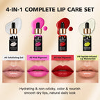 4 Piece Lip Exfoliation And Nourishing Treatment Set