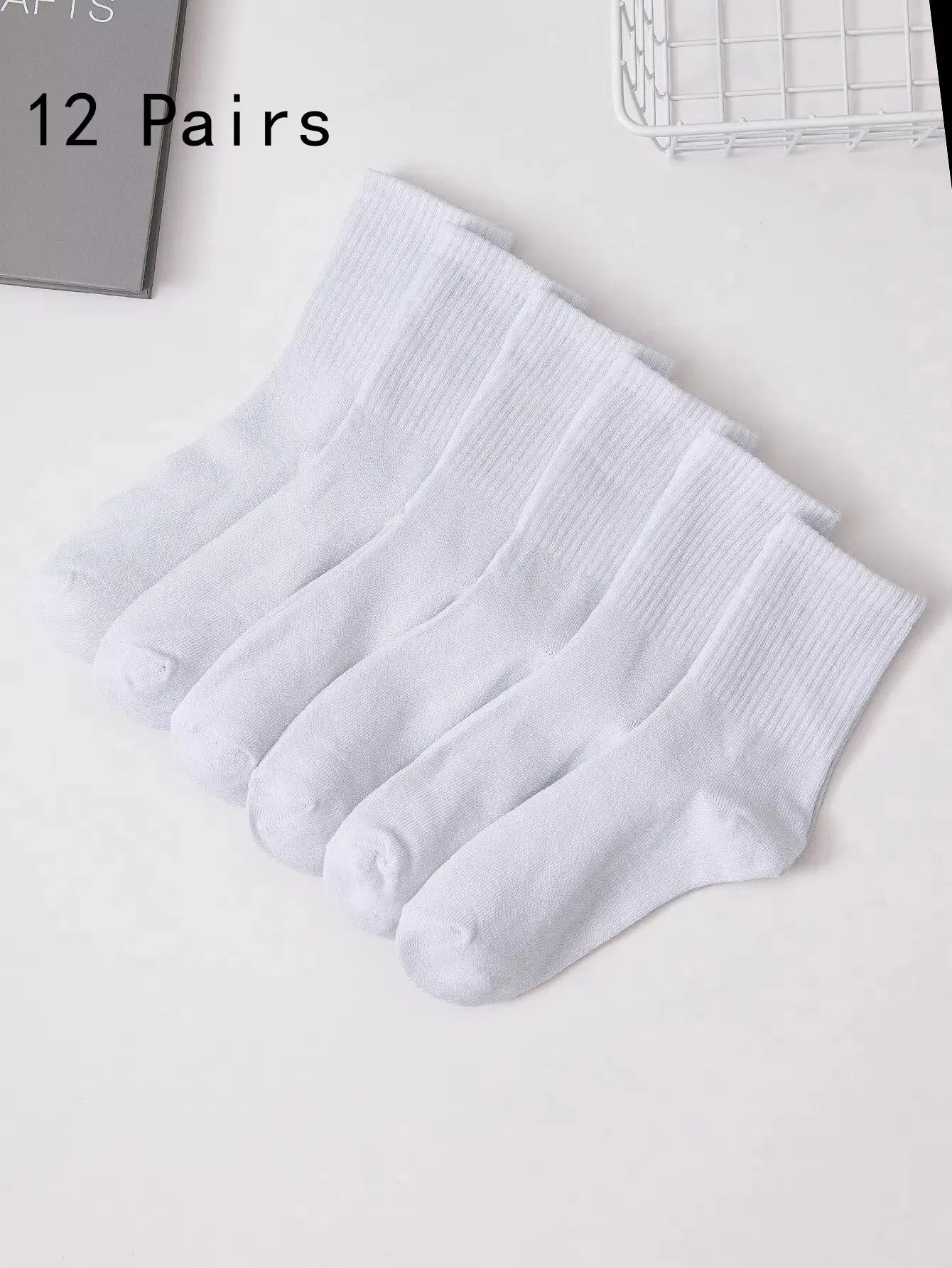 Polyester Spandex Blend Casual Dress Socks - 23