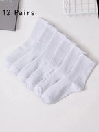 Polyester Spandex Blend Casual Dress Socks