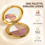 Powder Highlighter and Bronzer Face Makeup Palette