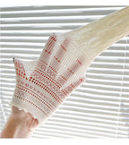 Lace Mesh Knit Ankle Socks Breathable Hollow Out Stockings