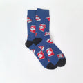 Polyester Elastane Beer Print Mid Calf Socks