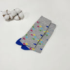 Cotton Blend Fish Pattern Crew Socks