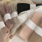 Polyester Elastane Warm Winter Mid Tube Socks