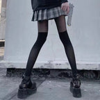Polyester Blend Transparent Aesthetic Pantyhose Stockings