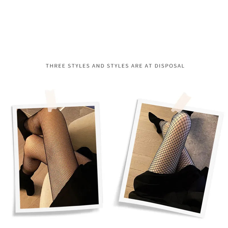 Nylon Polyester Fishnet Mesh Tights - 5