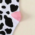 Cotton Cow Pattern Mid Tube Casual Socks