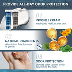 Invisible Body Deodorant Cream 72 Hour Odor Protection