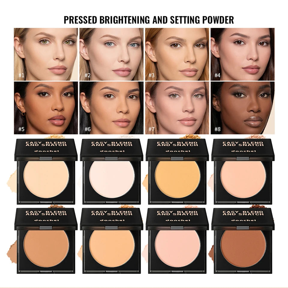 Pressed Matte Face Setting Powder Oil Control Makeup - 8