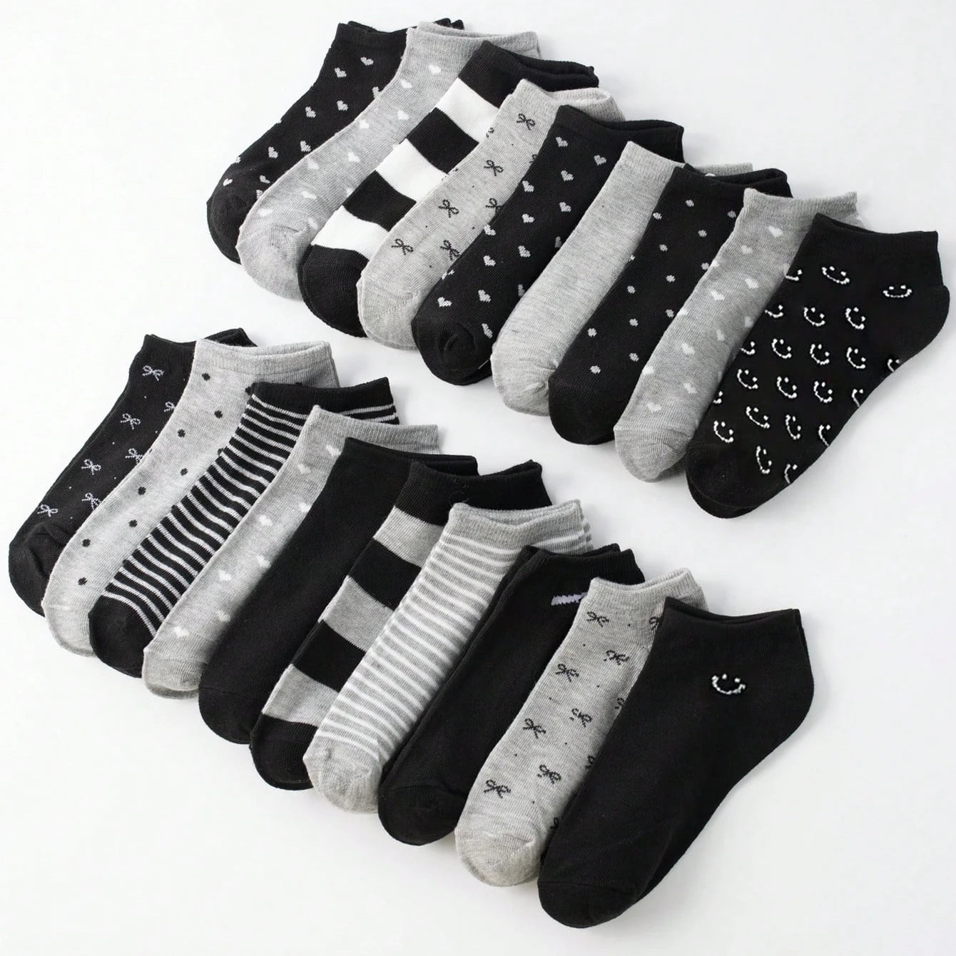 Polyester Elastane Low Cut Casual Socks - 1