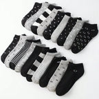 Polyester Elastane Low Cut Casual Socks