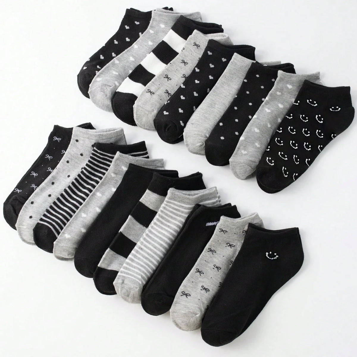 Polyester Elastane Low Cut Casual Socks