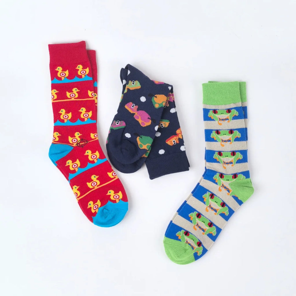 Polyester Animal Pattern Casual Mid Calf Socks