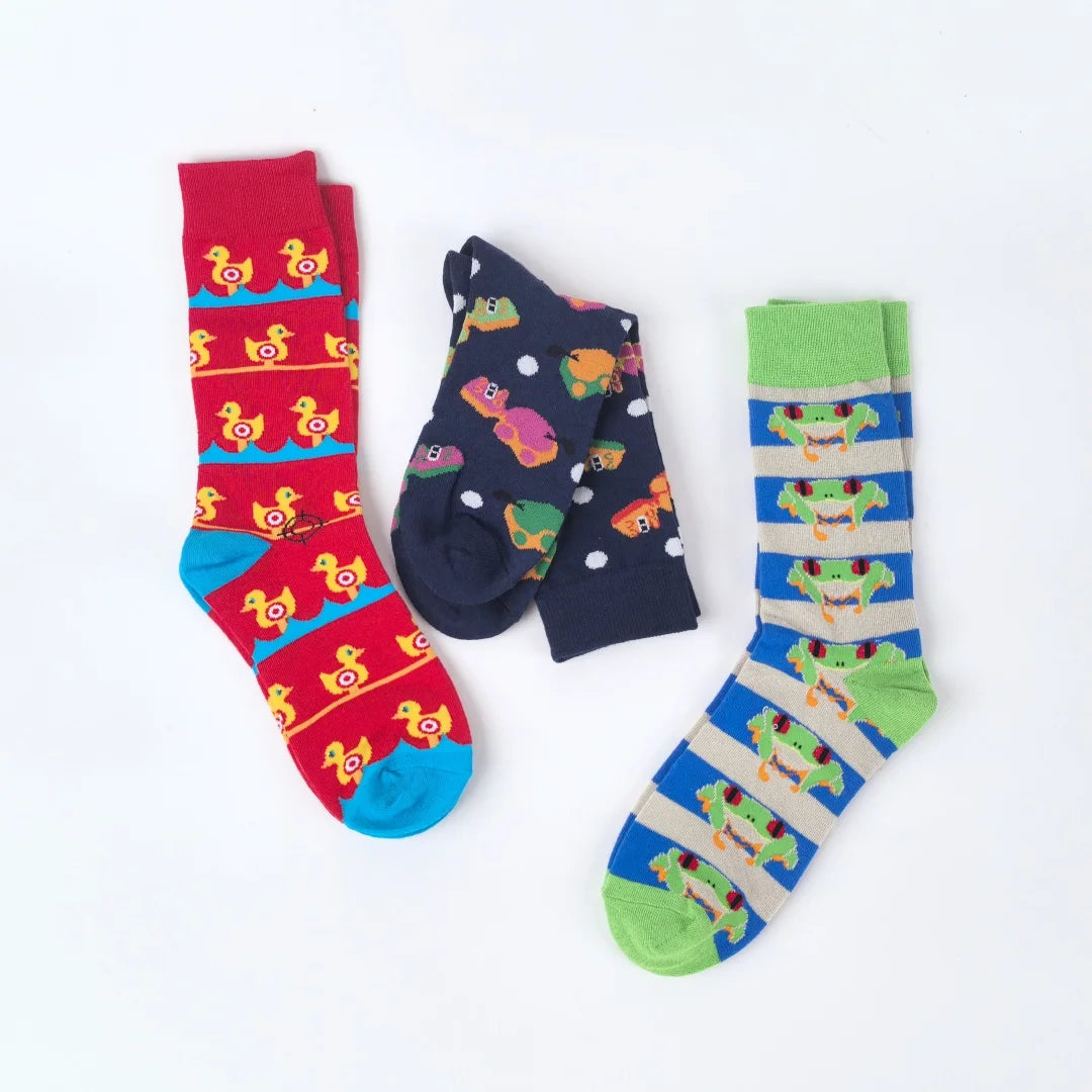 Polyester Animal Pattern Casual Mid Calf Socks