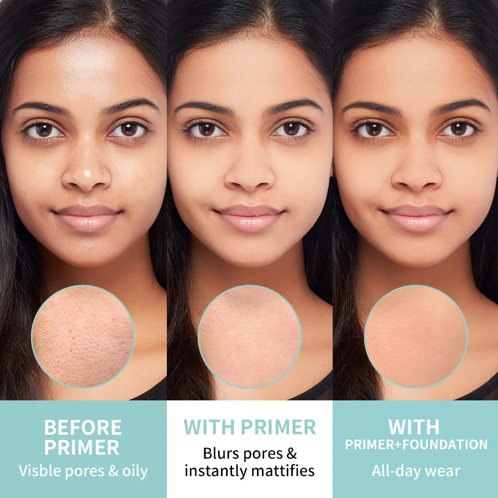 Cream Makeup Primer Pore Minimizing Oil Control Face Base - 4