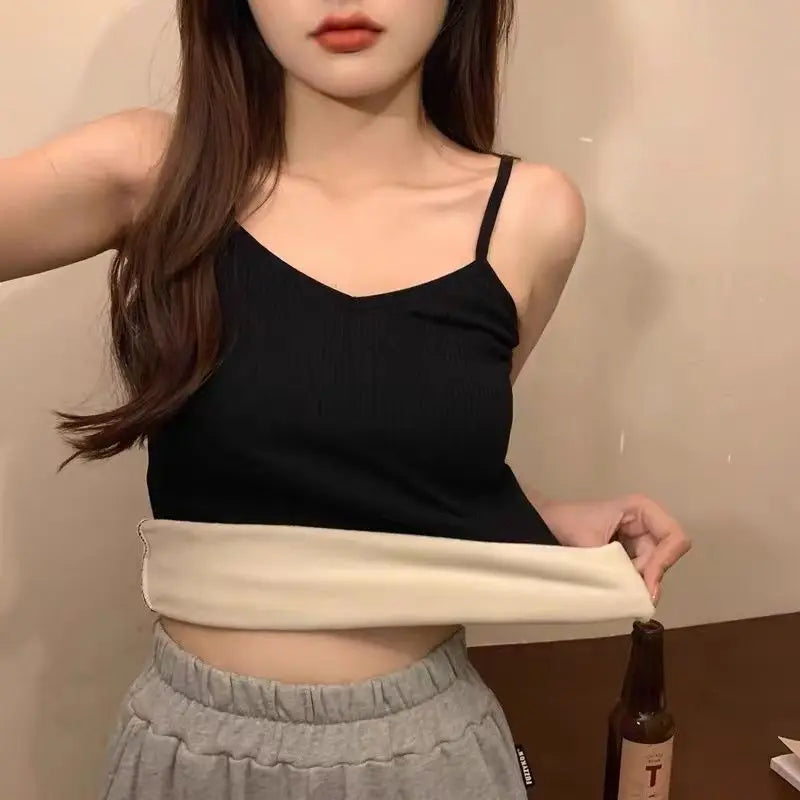 Nylon Knit Tank Top Sleeveless Thermal Vest - 8